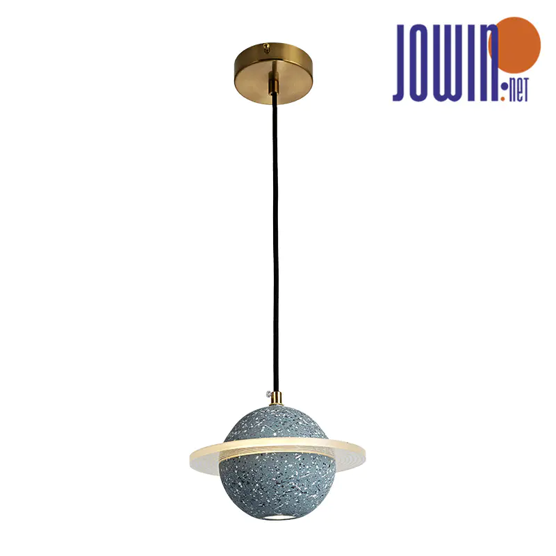 ໂຄມໄຟ pendant Ball Cement ສີຟ້າ